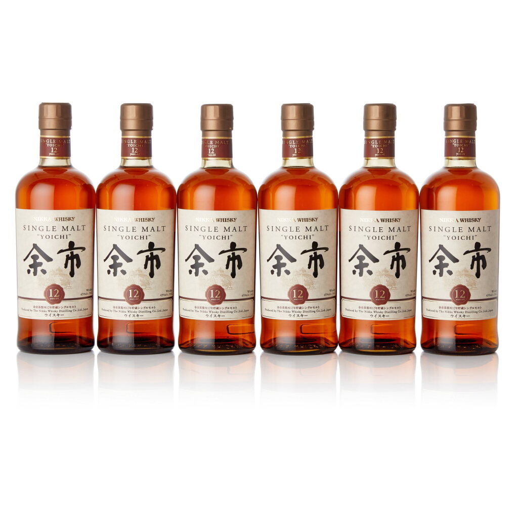 View full screen - View 1 of Lot 1719. 余市 Nikka Yoichi 12 Year Old Single Malt Whisky 45.0 abv NV (6 BT70).