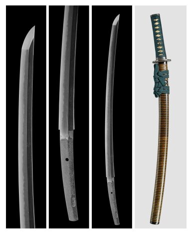 View full screen - View 1 of Lot 58. A Bushu shinshinto wakizashi | Signed Sakuyo Bakkashi Hosokawa Masayoshi | Edo period, dated 1851.