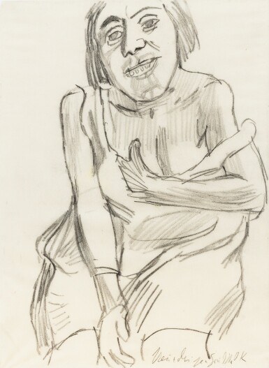 View full screen - View 1 of Lot 49. OSKAR KOKOSCHKA | FEMME ASSISE.