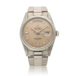 Reference 18039 Day-Date, A white gold and diamond-set automatic wristwatch with day, date and bracelet, Circa 1986