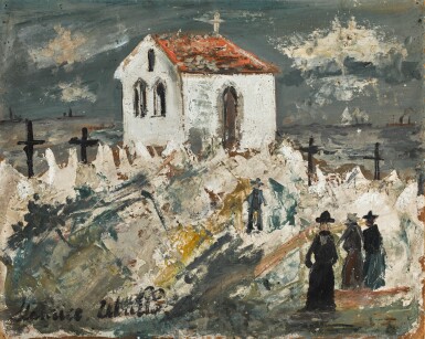 View full screen - View 1 of Lot 90. MAURICE UTRILLO | CHAPELLE EN BRETAGNE.
