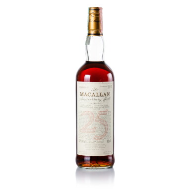 View full screen - View 1 of Lot 20. The Macallan 25 Year Old Anniversary Malt 43.0 abv 1975 (1 BT 70cl).