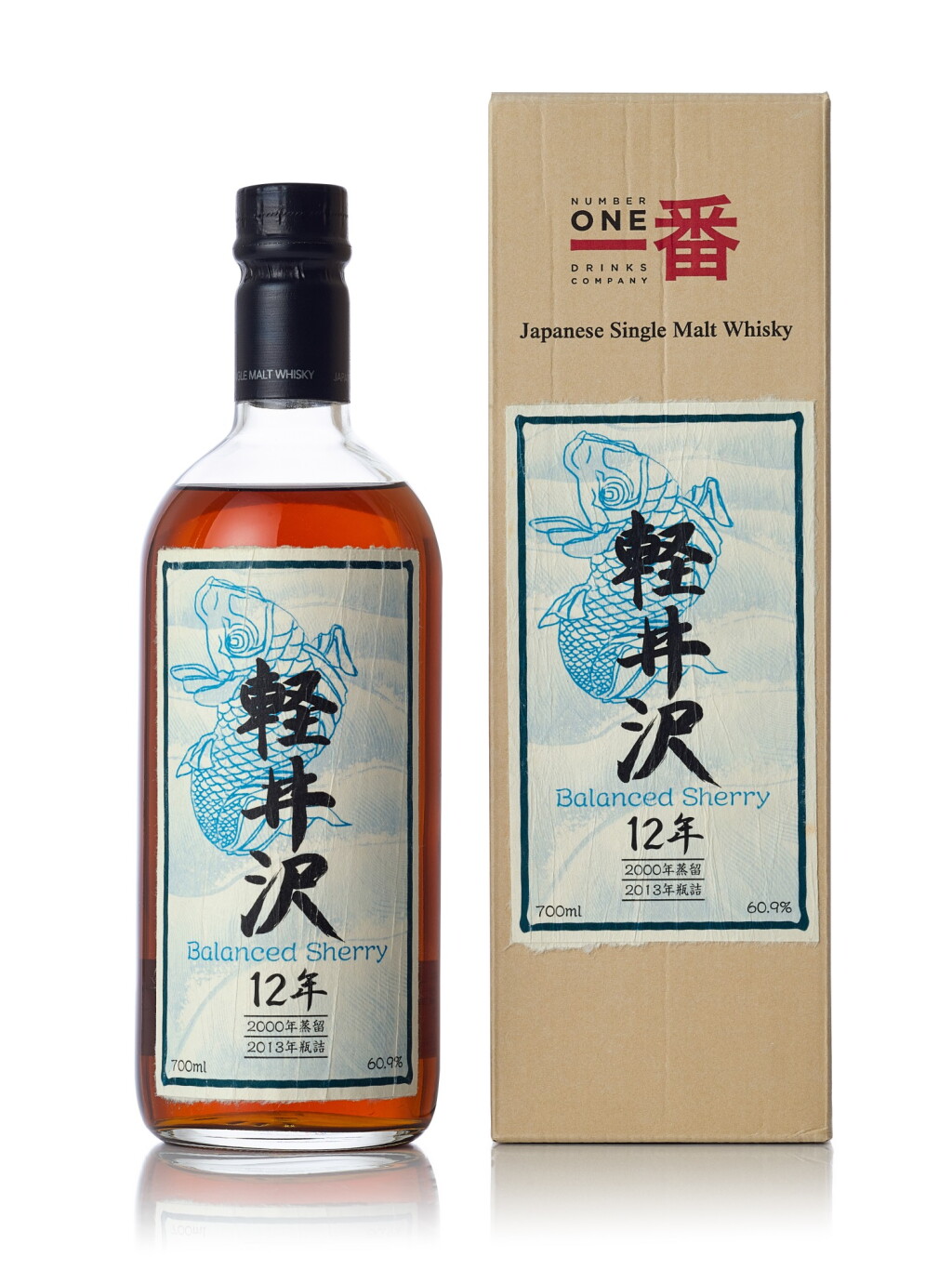 View full screen - View 1 of Lot 1003. 輕井澤 Karuizawa Balanced Sherry (Blue Koi) 12 Year Old 60.9 abv 2000 (1 BT70).