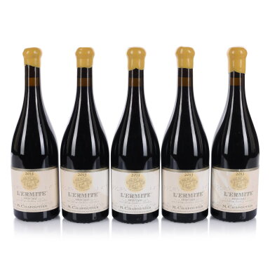 View full screen - View 1 of Lot 521. Ermitage, l'Ermite 2013 Chapoutier (5 BT).