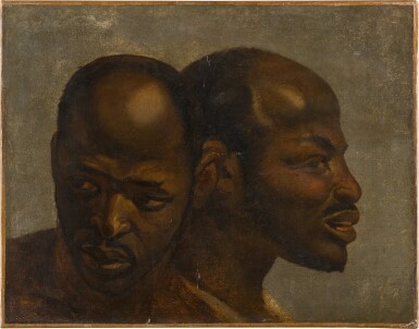 View full screen - View 1 of Lot 226. A head study in two positions.