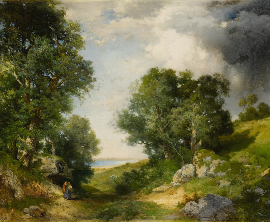 View full screen - View 1 of Lot 10. A Glimpse of Great Pond, Montauk .