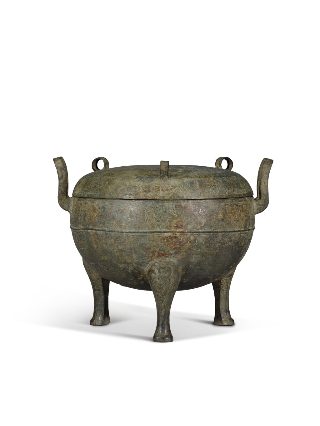 全萤幕检视 - 查看87A bronze ritual vessel and cover, ding, Eastern Zhou dynasty, late Spring and Autumn period | 東周 春秋晚期 青銅三足蓋鼎的1