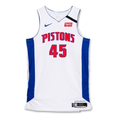 View full screen - View 1 of Lot 190. Sekou Doumbouya Detroit Pistons 2019-2020 Game Worn Association Edition Jersey.