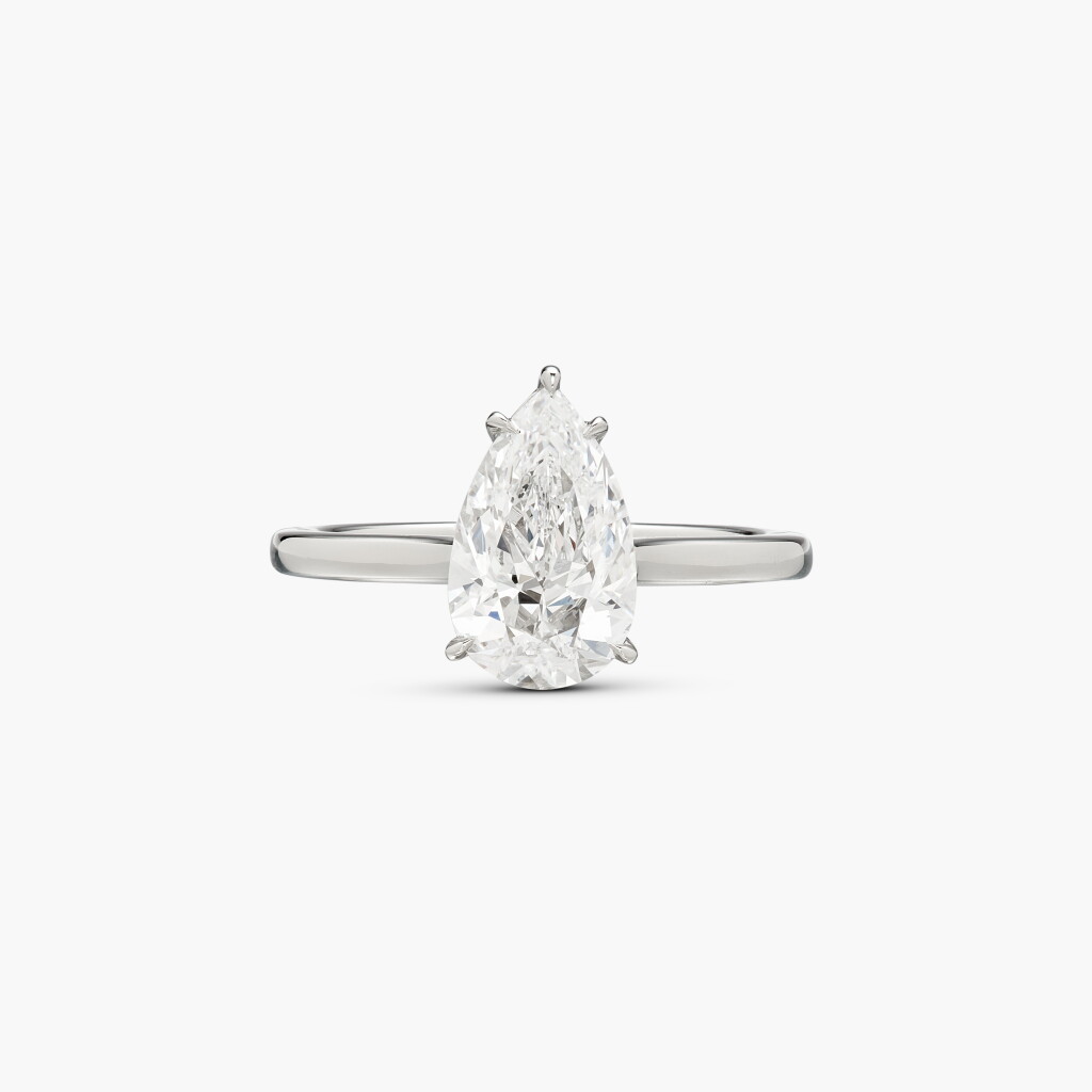View full screen - View 1 of Lot 33. Diamond Ring 2.01克拉 梨形 D色 鑽石 戒指.