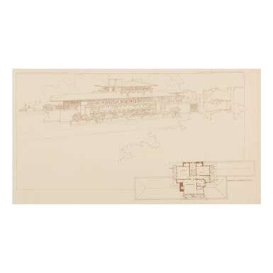 View full screen - View 1 of Lot 115. FRANK LLOYD WRIGHT | AUSGEFÜHRTE BAUTEN UND ENTWÜRFE VON FRANK LLOYD WRIGHT.