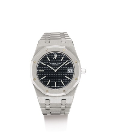 View full screen - View 1 of Lot 2009. AUDEMARS PIGUET | ROYAL OAK, REFERENCE 15202ST A STAINLESS STEEL BRACELET WATCH WITH DATE, CIRCA 2008 | 愛彼 | Royal Oak 型號15202ST 精鋼鏈帶腕錶,備日期顯示,機芯編號571946,錶殼編號E-93085,約2008年製.