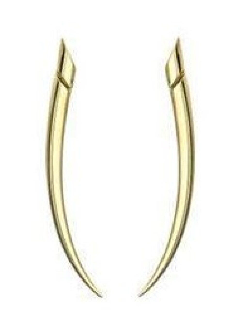 View full screen - View 1 of Lot 7. Pair of 18 Karat Gold 'Sabre' Earrings.