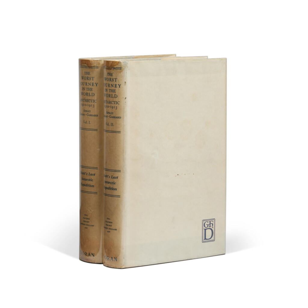 View full screen - View 1 of Lot 52. Cherry-Garrard, Apsley | "The Worst Journey in the World," with a presentation copy of his Postscript.