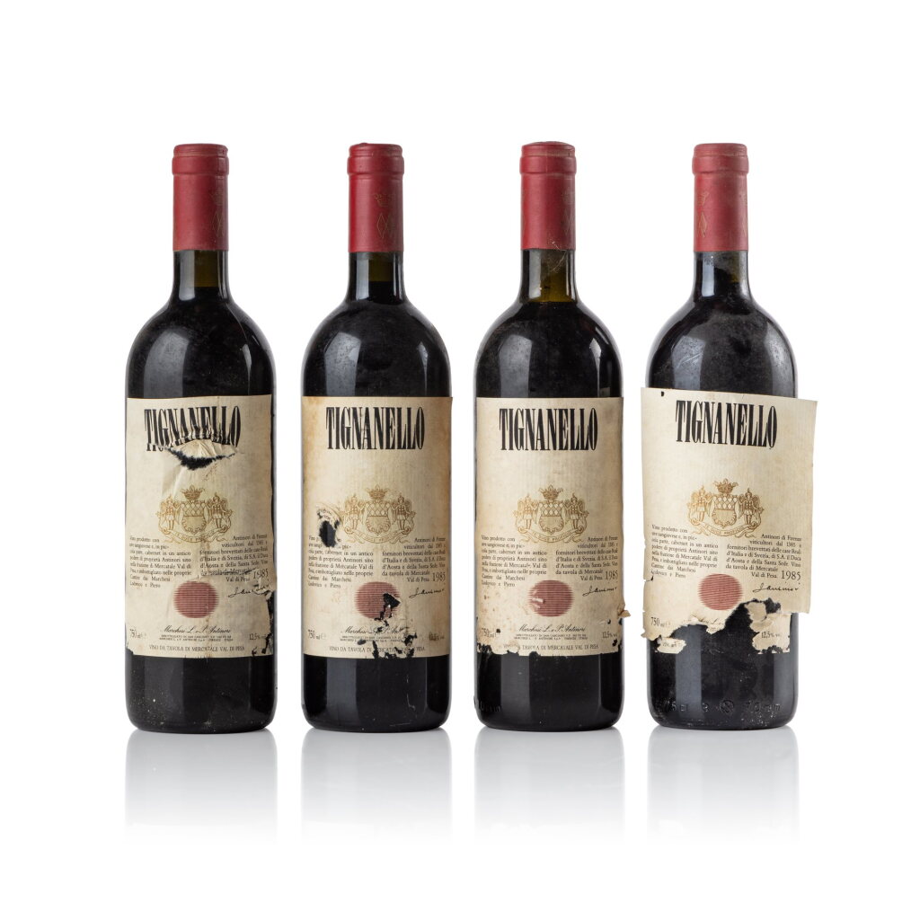 View full screen - View 1 of Lot 668. Tignanello 1985 Antinori (4 BT).