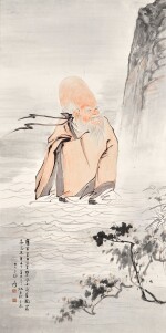張大千 壽星圖 | Zhang Daqian (Chang Dai-chien), Deity of Longevity |