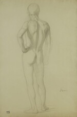 Étude académique, Nu de dos