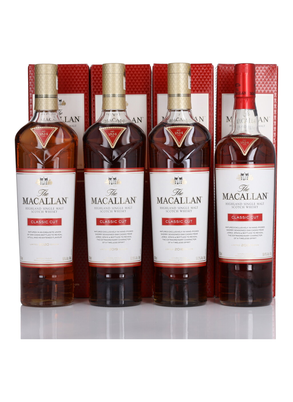 View full screen - View 1 of Lot 83. The Macallan Classic Cut Set NV (4 BT 75cl).