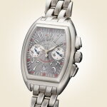 Reference 8005 CC King O Conquistador | A limited edition stainless steel tonneau shaped automatic chronograph wristwatch with date and bracelet, Circa 2003