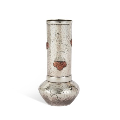 View full screen - View 1 of Lot 144. An American Silver and Other Metals Japanese Style Vase, Tiffany & Co., New York, Circa 1880.