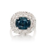Blue Spinel and Diamond Ring | 5.31克拉 天然「斯里蘭卡」未經加熱 藍色尖晶石 配 鑽石 戒指
