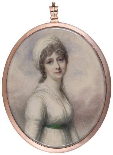 View full screen - View 1 of Lot 317. RICHARD COSWAY, R.A. | PORTRAIT OF A LADY.