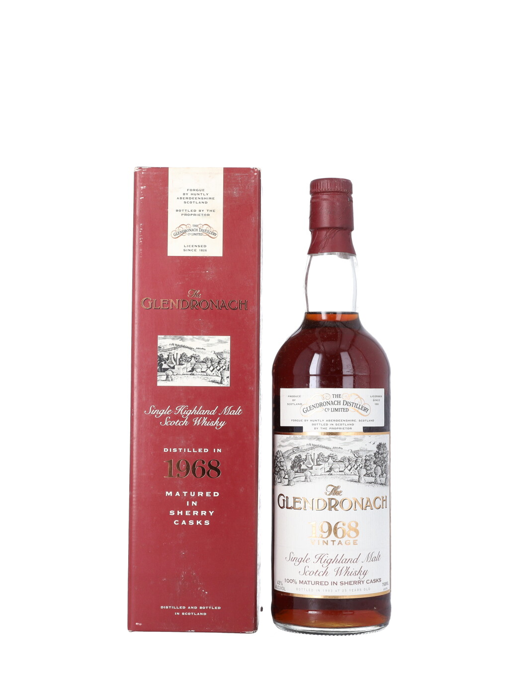 View full screen - View 1 of Lot 5625. The Glendronach Vintage 25 Year Old 43.0 abv 1968 (1 BT75).