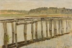 The wooden bridge