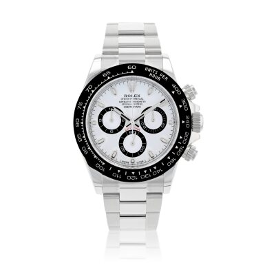 View full screen - View 1 of Lot 32. Daytona, Reference 116500LN A stainless steel chronograph wristwatch with bracelet Circa 2022.
