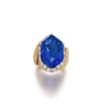 Sapphire and diamond ring