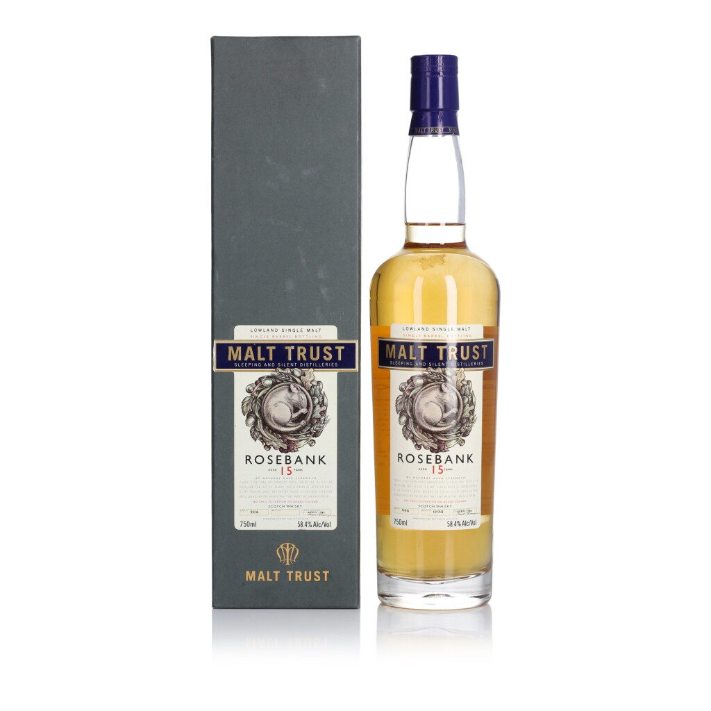 View full screen - View 1 of Lot 76. Rosebank 15 Year Old Malt Trust 58.4 abv 1990 (1 BT 75cl).