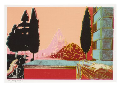 View full screen - View 1 of Lot 163. ANDY WARHOL | DETAILS OF RENAISSANCE PAINTINGS (LEONARDO DA VINCI, THE ANNUNCIATION, 1472) (FELDMAN & SCHELLMANN II.320).