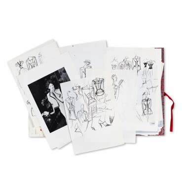 View full screen - View 1 of Lot 121. A large folder containing working documents, 1997.