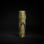 A celadon jade phallus, Neolithic period | 新石器時代 青玉祖