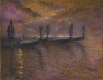Gondolas by Moonlight