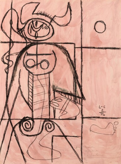 View full screen - View 1 of Lot 135. LE CORBUSIER | TAUREAU (VARIANTE SUR LE THÈME TAUREAU VII).