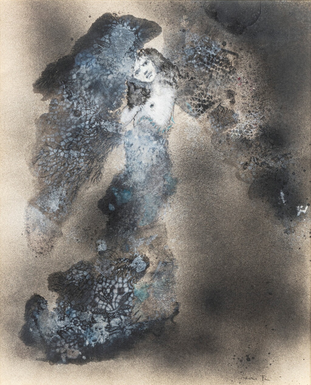 View full screen - View 1 of Lot 270. Femme en bleu.