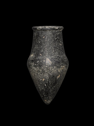 View full screen - View 1 of Lot 132. An Egyptian Granodiorite Jar, New Kingdom, 1540–1075 B.C..