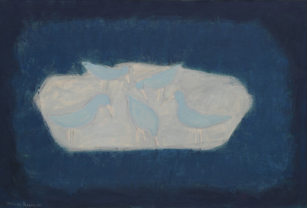 View full screen - View 1 of Lot 5. Blue Gulls - Blue Sea.