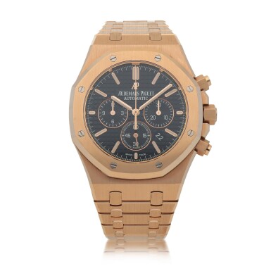 View full screen - View 1 of Lot 1. ROYAL OAK, REF 26320OR.OO.1220OR.01 PINK GOLD CHRONOGRAPH WRISTWATCH WITH DATE AND BRACELET CIRCA 2016.