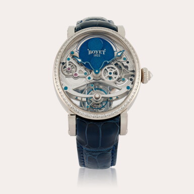 View full screen - View 1 of Lot 240. Recital 9 | A white gold and diamond-set tourbillon wristwatch with moon phases | Circa 2018.
