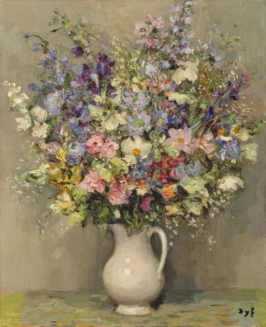 View full screen - View 1 of Lot 98. Les fleurs bleues.