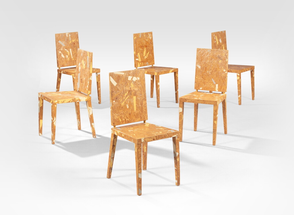 View full screen - View 1 of Lot 13. Six chaises Celia, prototypes.