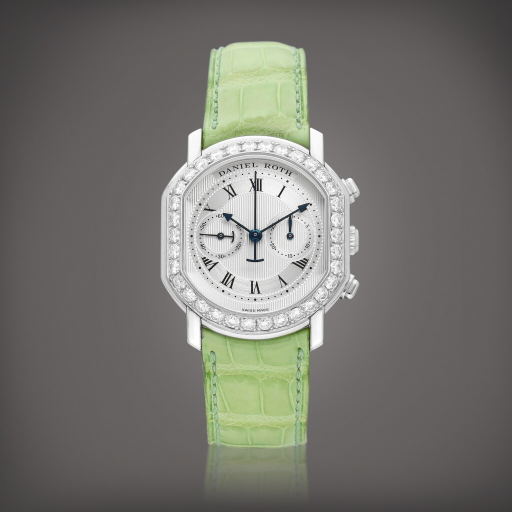 View full screen - View 1 of Lot 8946. Masters Chronograph, Reference 447.J.10 | A stainless steel and diamond-set chronograph wristwatch, Circa 2000 | Masters Chronograph 型號447.J.10 | 精鋼鑲鑽石計時腕錶,約2000年製.