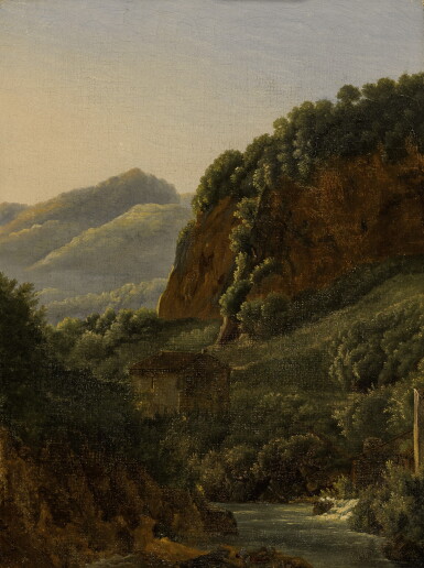 View full screen - View 1 of Lot 214. Sold Without Reserve, LOUIS GAUFFIER | VIEW OF THE RAVINE AT SAN COSIMATO.