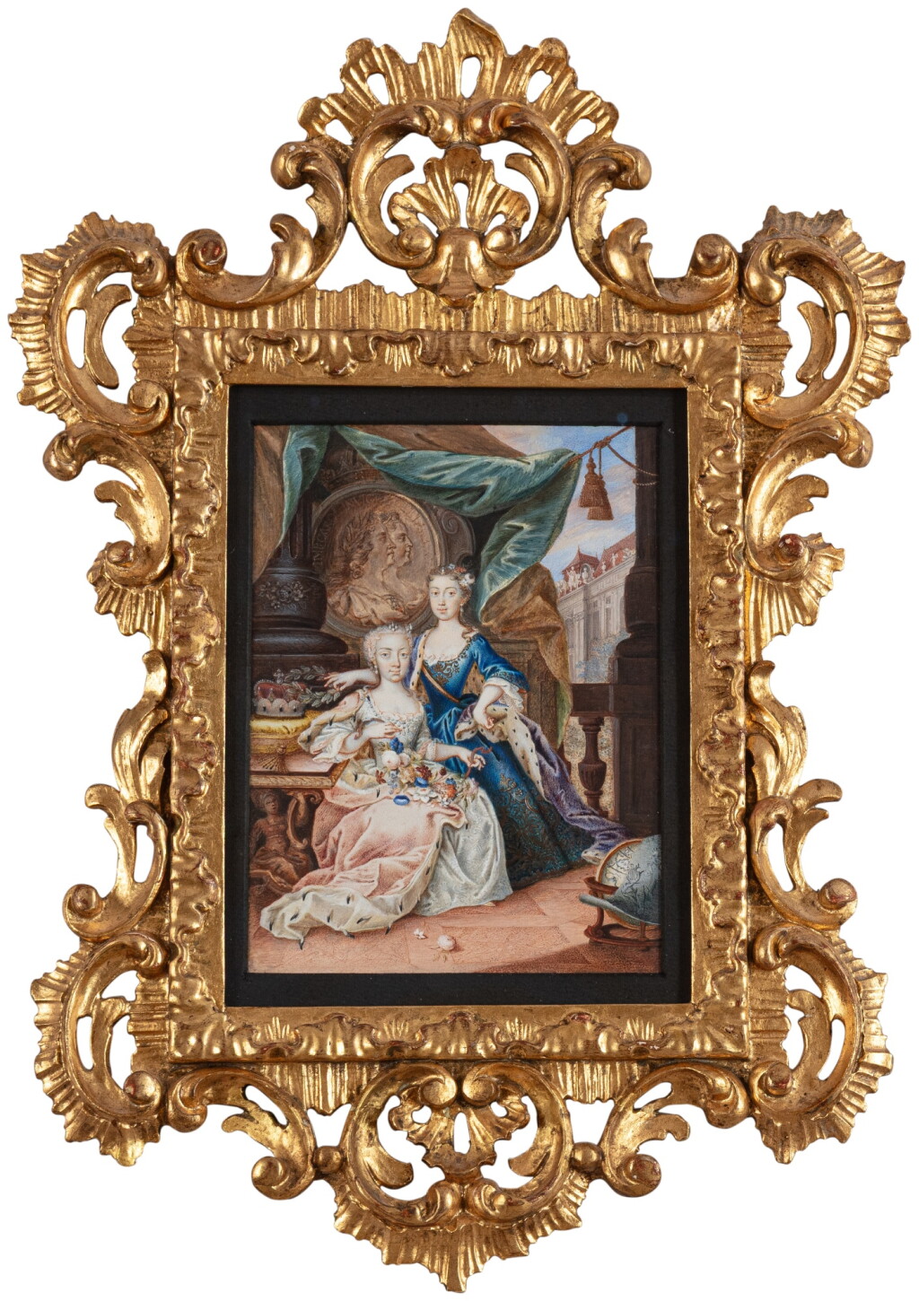 View full screen - View 1 of Lot 758. Portrait of Archduchess Maria Theresa, later Empress of Austria (1717-1780) and her sister, Archduchess Maria Anna (1718-1744).