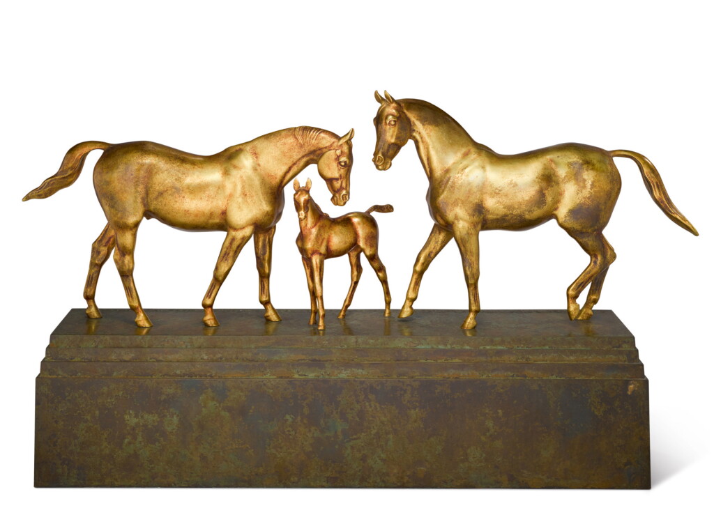 View full screen - View 1 of Lot 20. HERBERT HASELTINE | COUNTERPOINT WITH FIRST FLIGHT AND FOAL.