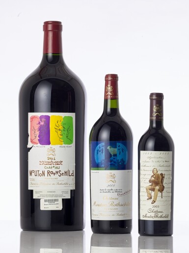 View full screen - View 1 of Lot 5020. Château Mouton Rothschild 2003 (2 BT).
