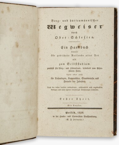 View full screen - View 1 of Lot 122. Hollunder, Christian Fürchtegott | A survey of the mining and metallurgy of upper Silesia.