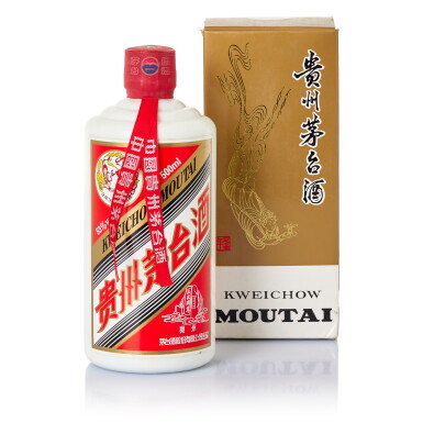 View full screen - View 1 of Lot 8651. 2018年產"飛天牌"貴州茅台酒 - 五岳獨尊 Kweichow Flying Fairy Moutai "Wu Yue Du Zun" Flying Fairy Moutai "Wu Yue Du Zun" Edition 2018 (1 BT50).