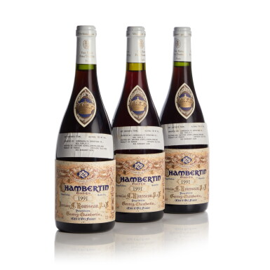 View full screen - View 1 of Lot 36. Chambertin 1991 Domaine Armand Rousseau (3 BT).
